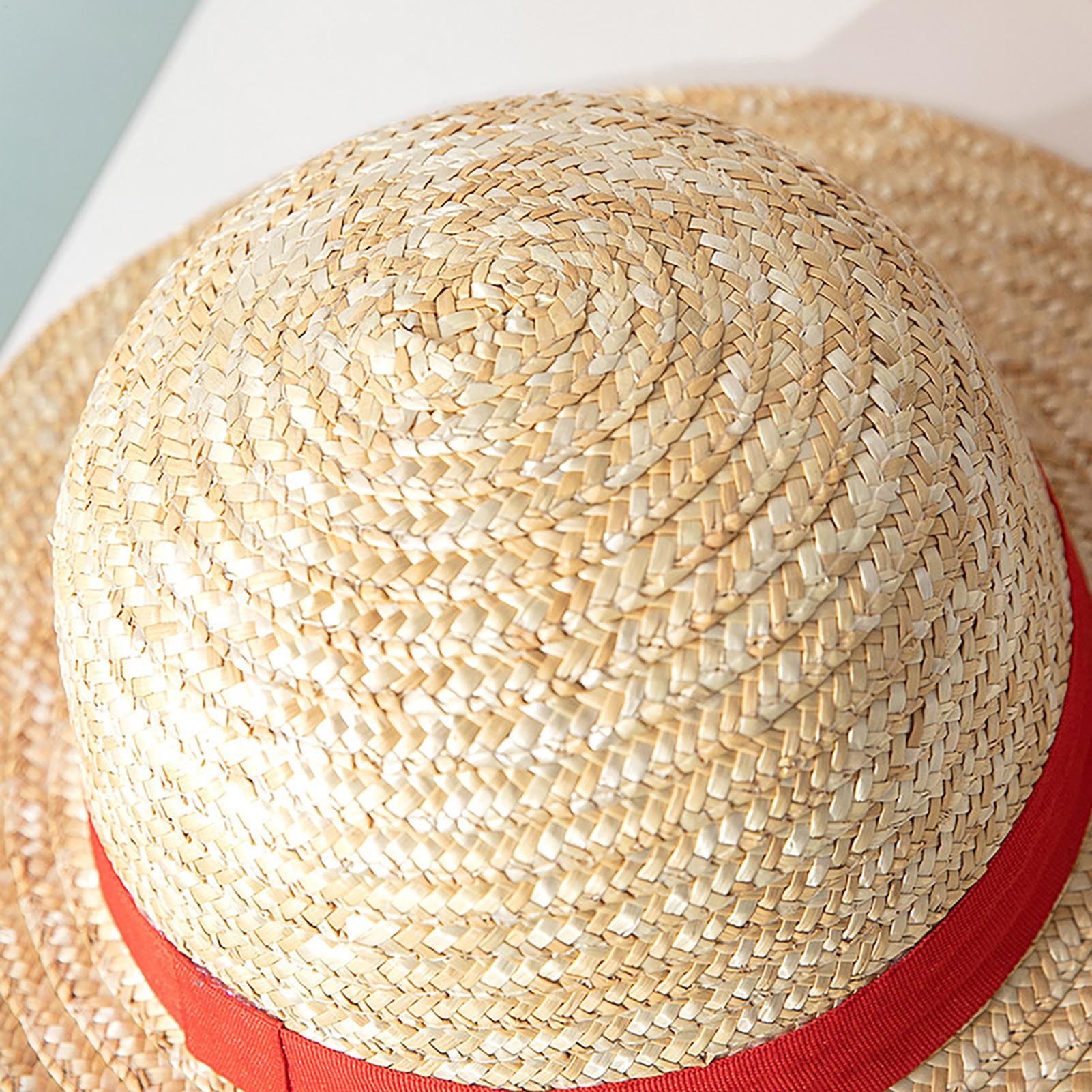 Straw Hat Summer - Naturstrohhut Anime Luffy Cosplay Hut Performance-Requisiten