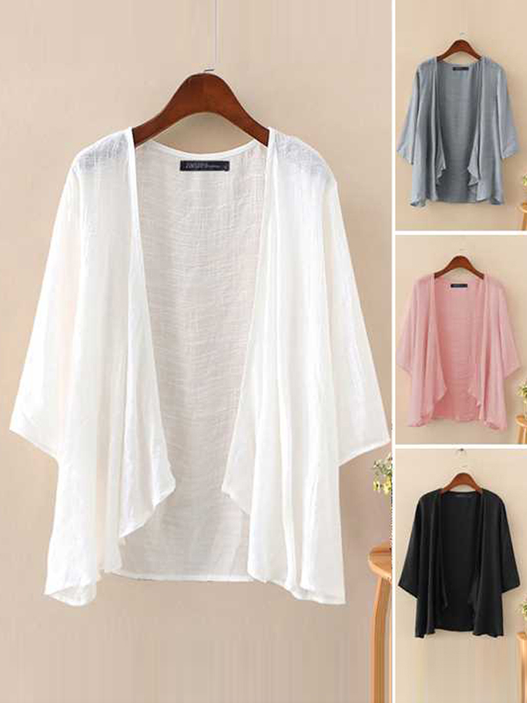 Women'S Fashion Kimono - Fashion Solid Strickjacken Frauen Sommer Bluse