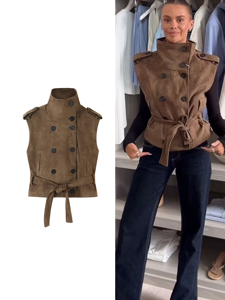 Women'S Fashion Gilet - TFMLN Damen Vintage Weste Herbst Neue