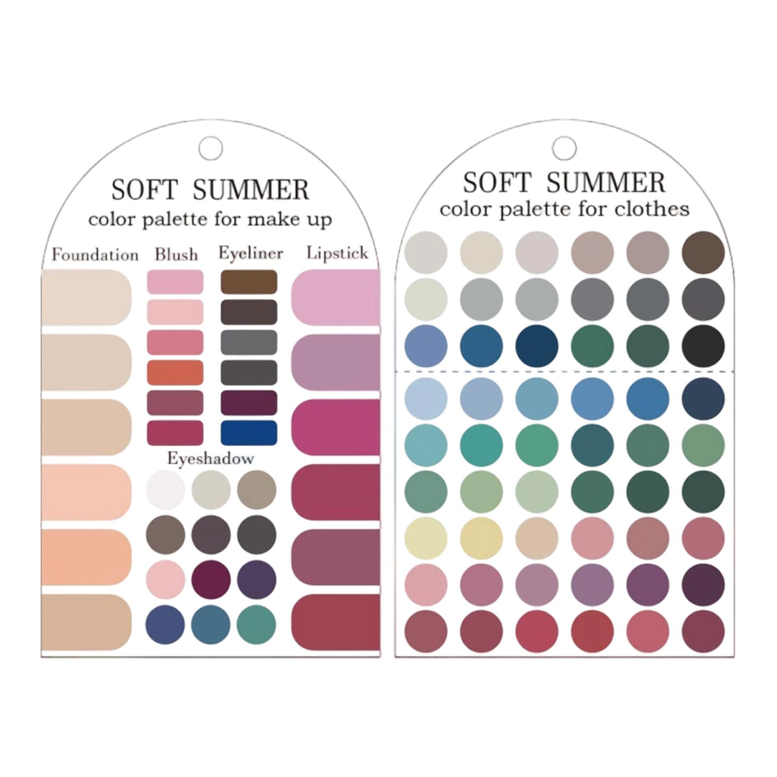 Women'S Fashion Guide - 2 Stück Acryl-Saisonpalette, sanfte Sommerfarben, tragbare