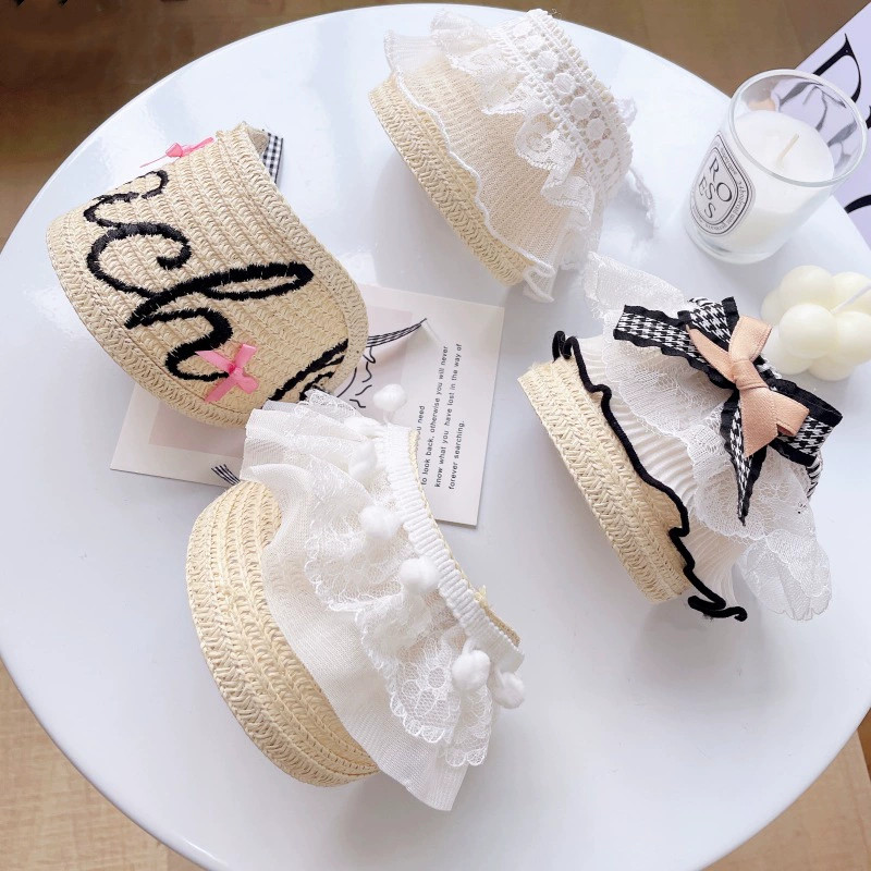 Straw Hat Summer - Verstellbarer Koreanischer Strohhut für Haustiere, Sommer-Sonnenhut