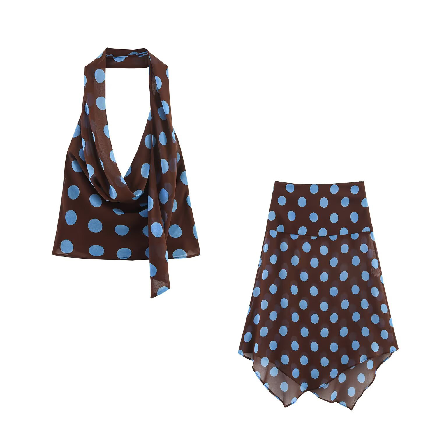 Asymmetric Top Women - Sommer neue Damen dünner Schal Polka