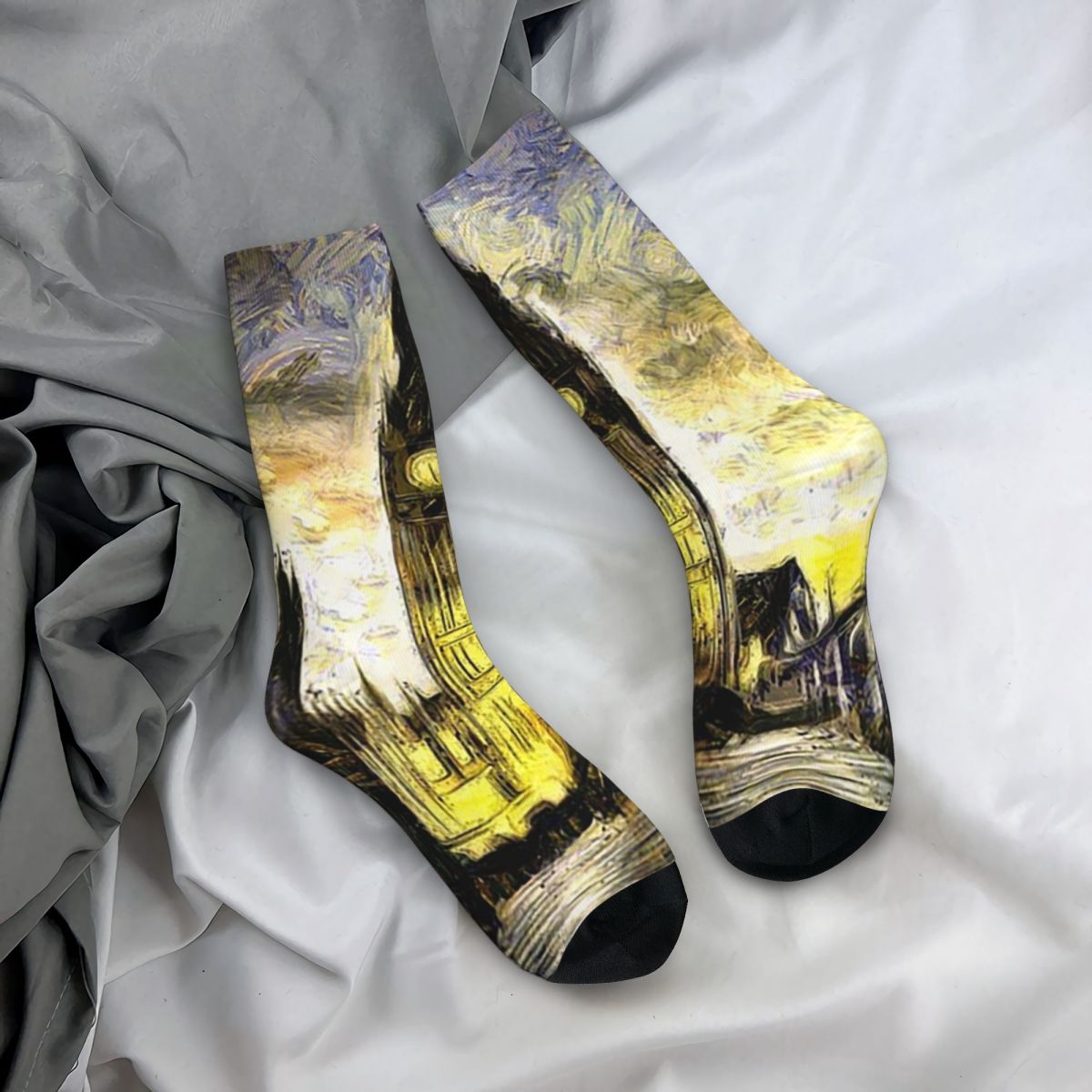 Women'S Fashion London - All Seasons Crew Stockings Color Artistic
