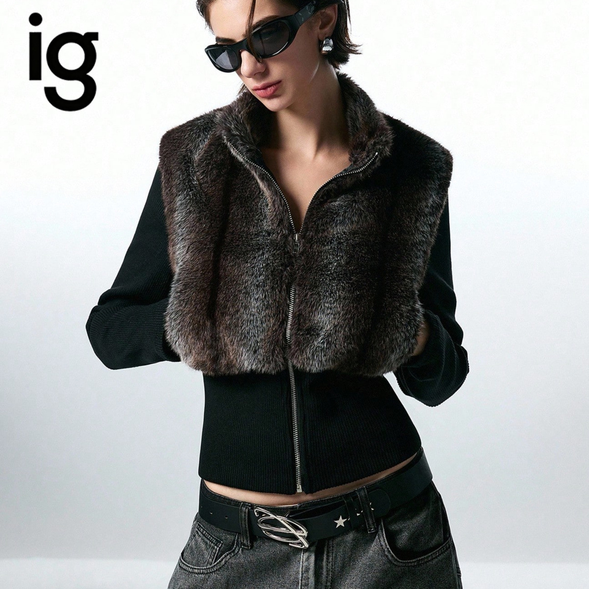 Women'S Fashion Gilet - Damen Kurze Ärmellose Weste mit Reißverschluss,