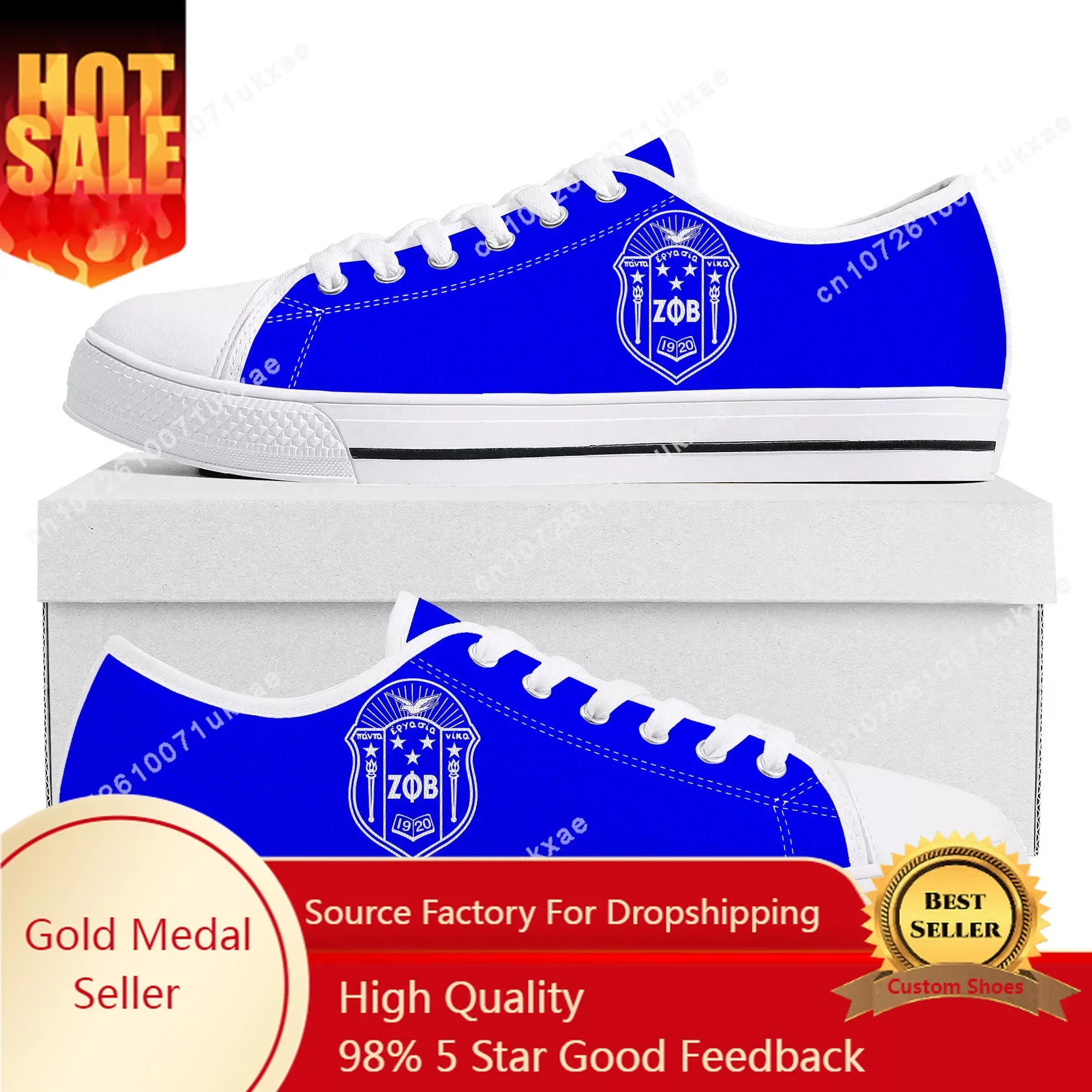 Women'S Fashion In 1920 - Zeta Sorority ZPB 1920 Low-Top-Sneaker Phi