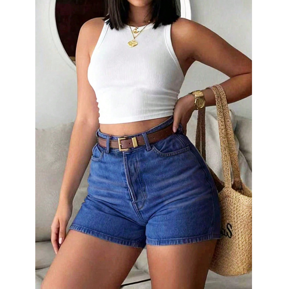 Damen Sommer-Jeansshorts mit H – Denim Shorts Women Bewertung und Preis