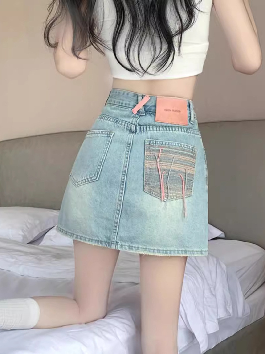 Damen Vintage Washed Denim Sko – Denim Shorts Women Bewertung und Preis