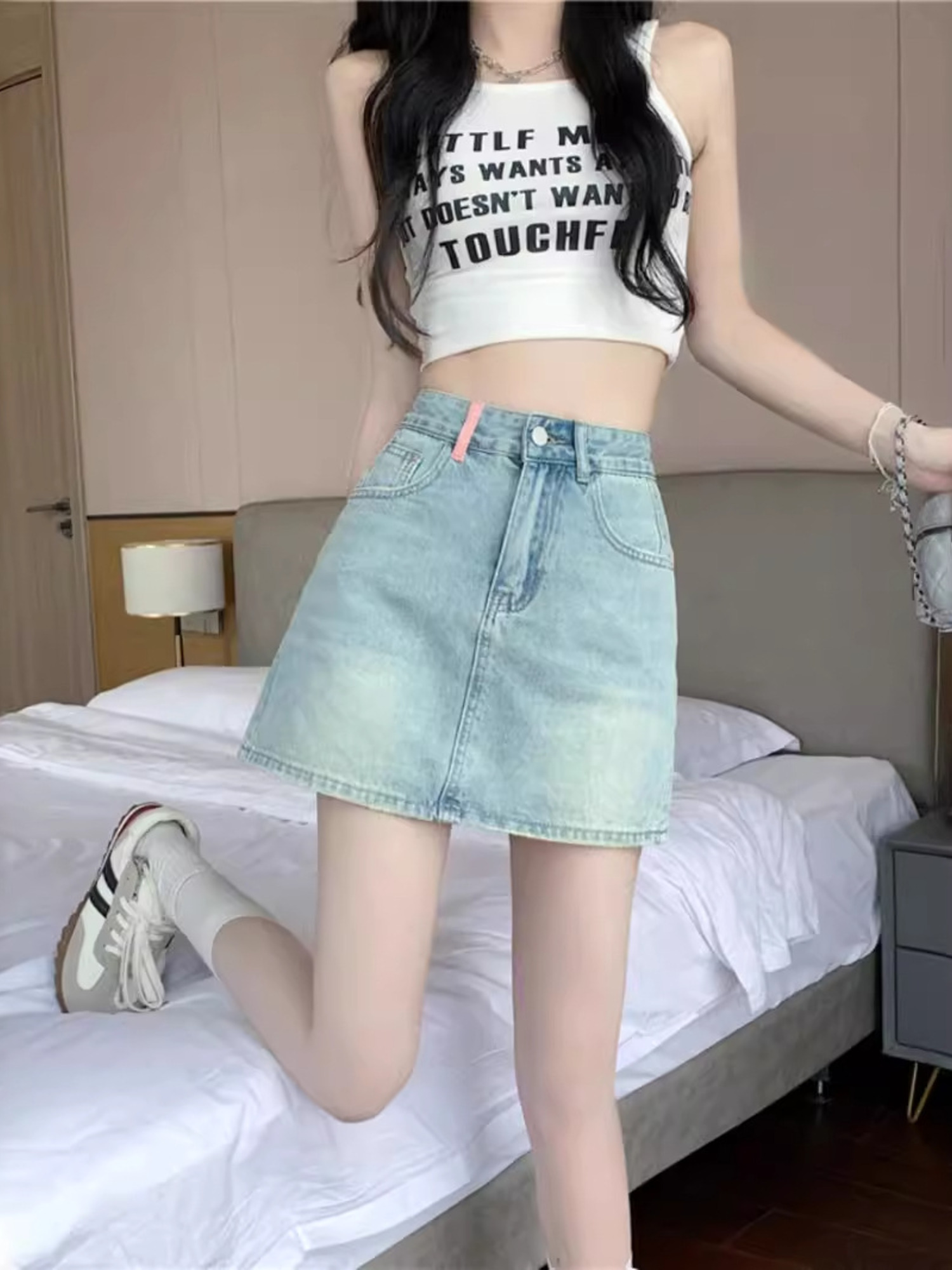 Damen Vintage Washed Denim Sko – Denim Shorts Women Bewertung und Preis