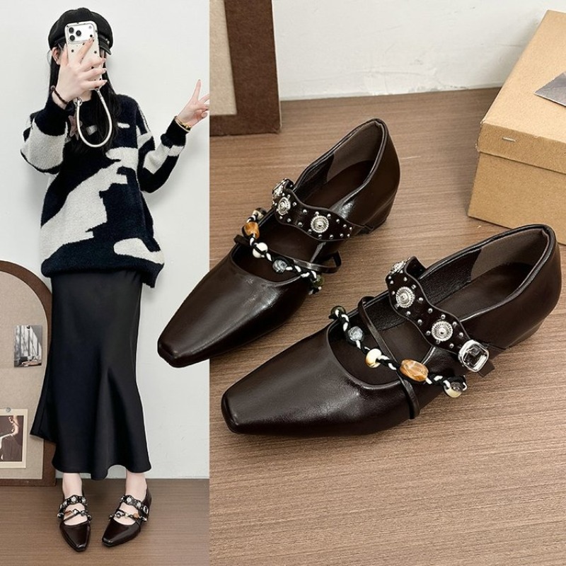 Neue Retro Mary Jane Schuhe fü – Women'S Fashion Footwear Bewertung und Preis