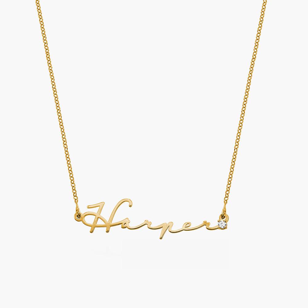 Namens kette mit Diamant-Gold  – Women Fashion Names Bewertung und Preis