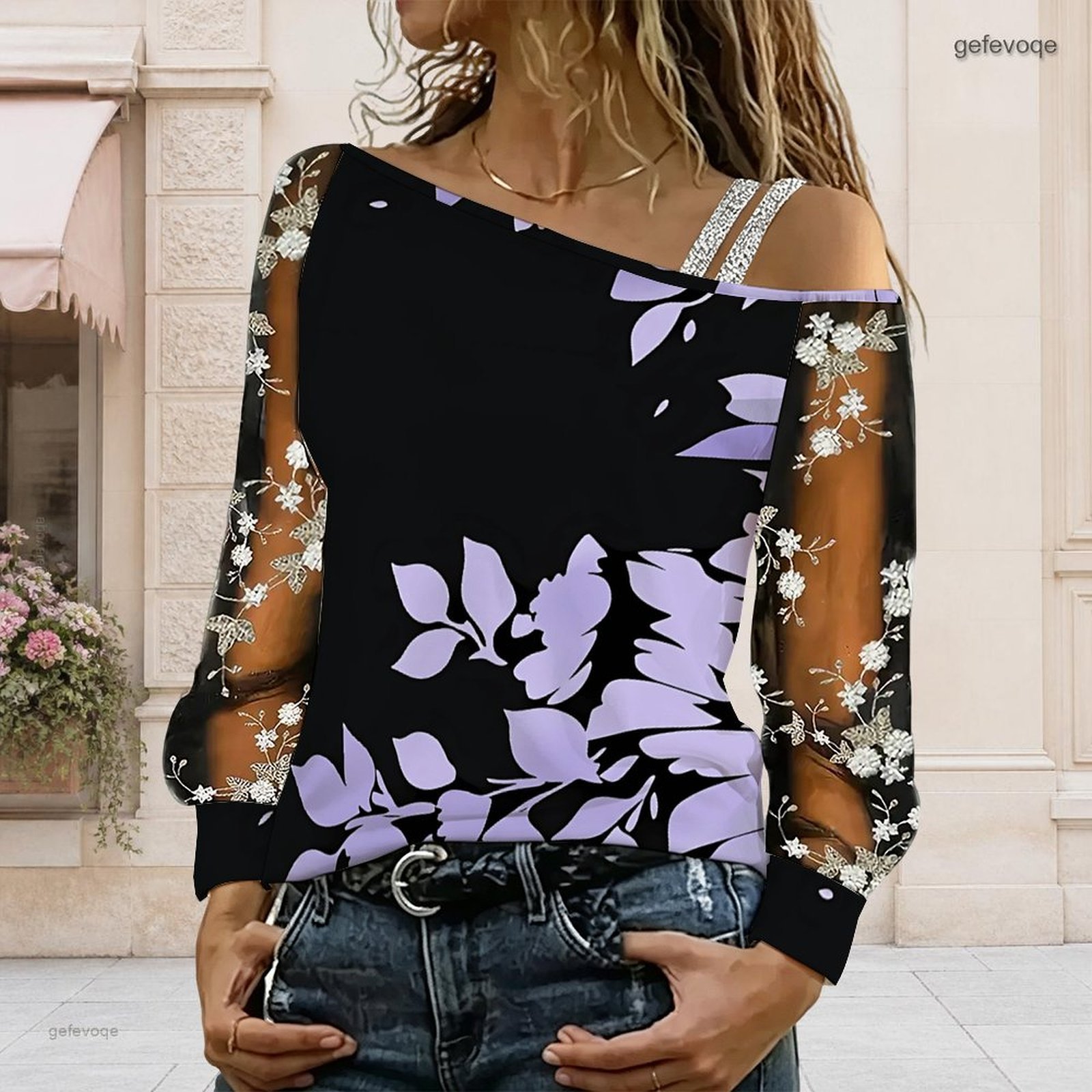 Damen Off-Shoulder Bluse Asymm – Asymmetric Top Women Bewertung und Preis