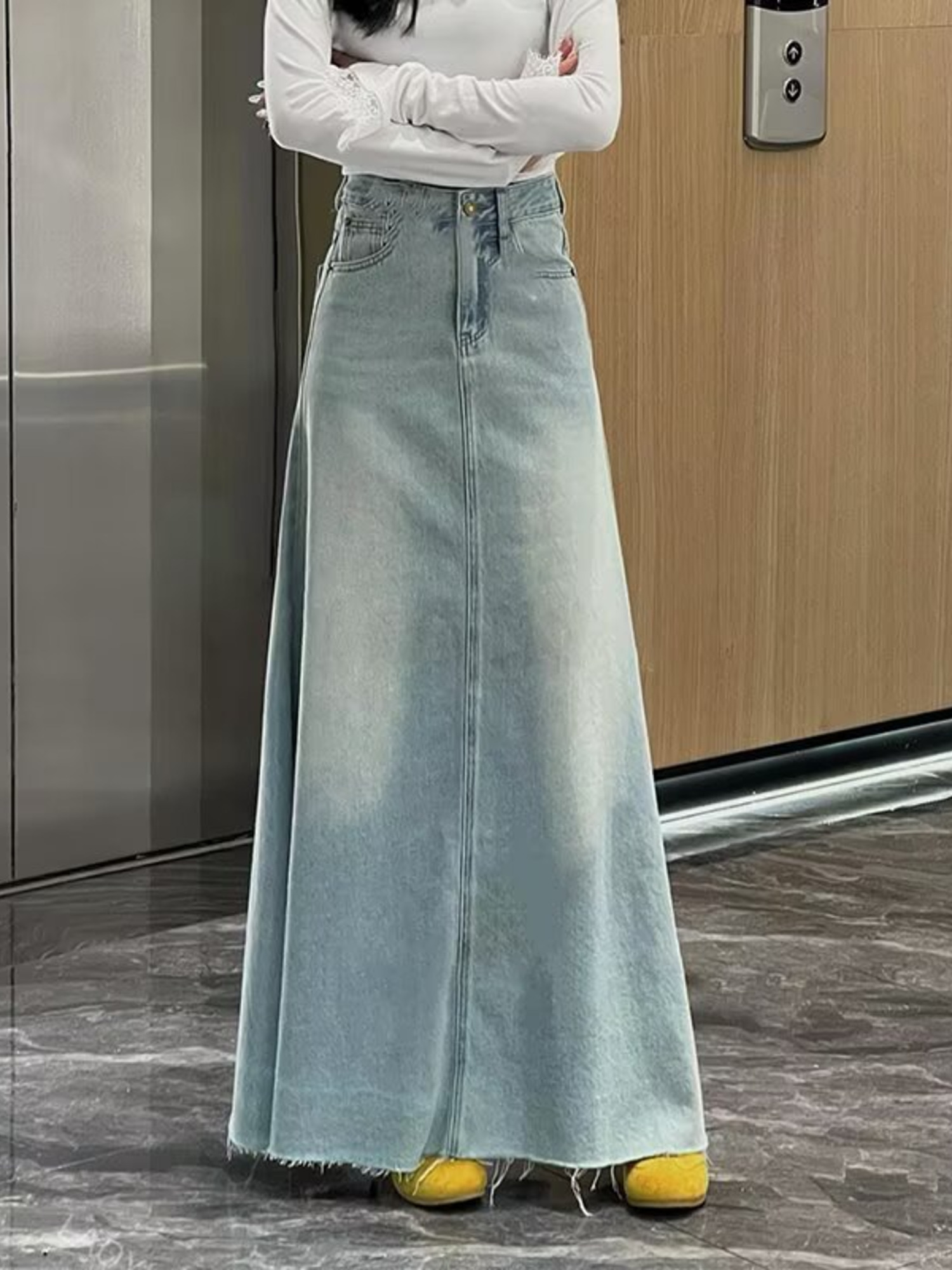 Damen-Jeansrock mit hoher Tail – Denim Shorts Women Bewertung und Preis