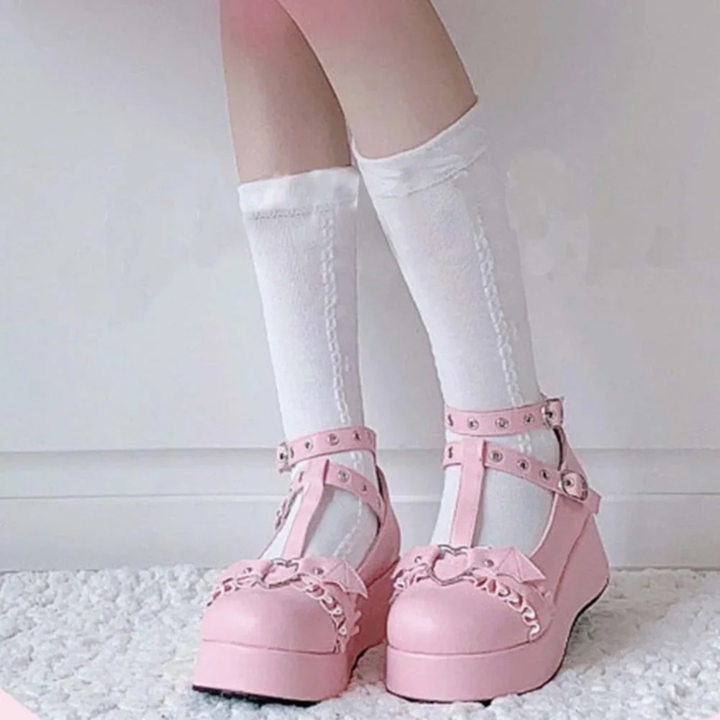 Neue Sweet Heart Buckle Wedges – Women'S Fashion Footwear Bewertung und Preis