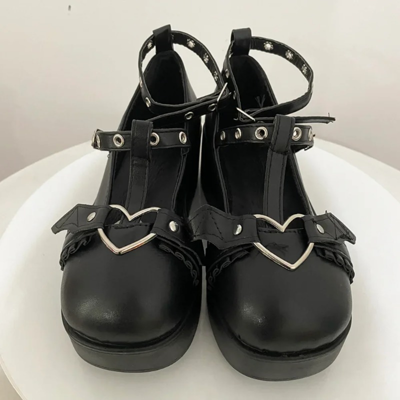 Neue Sweet Heart Buckle Wedges – Women'S Fashion Footwear Bewertung und Preis