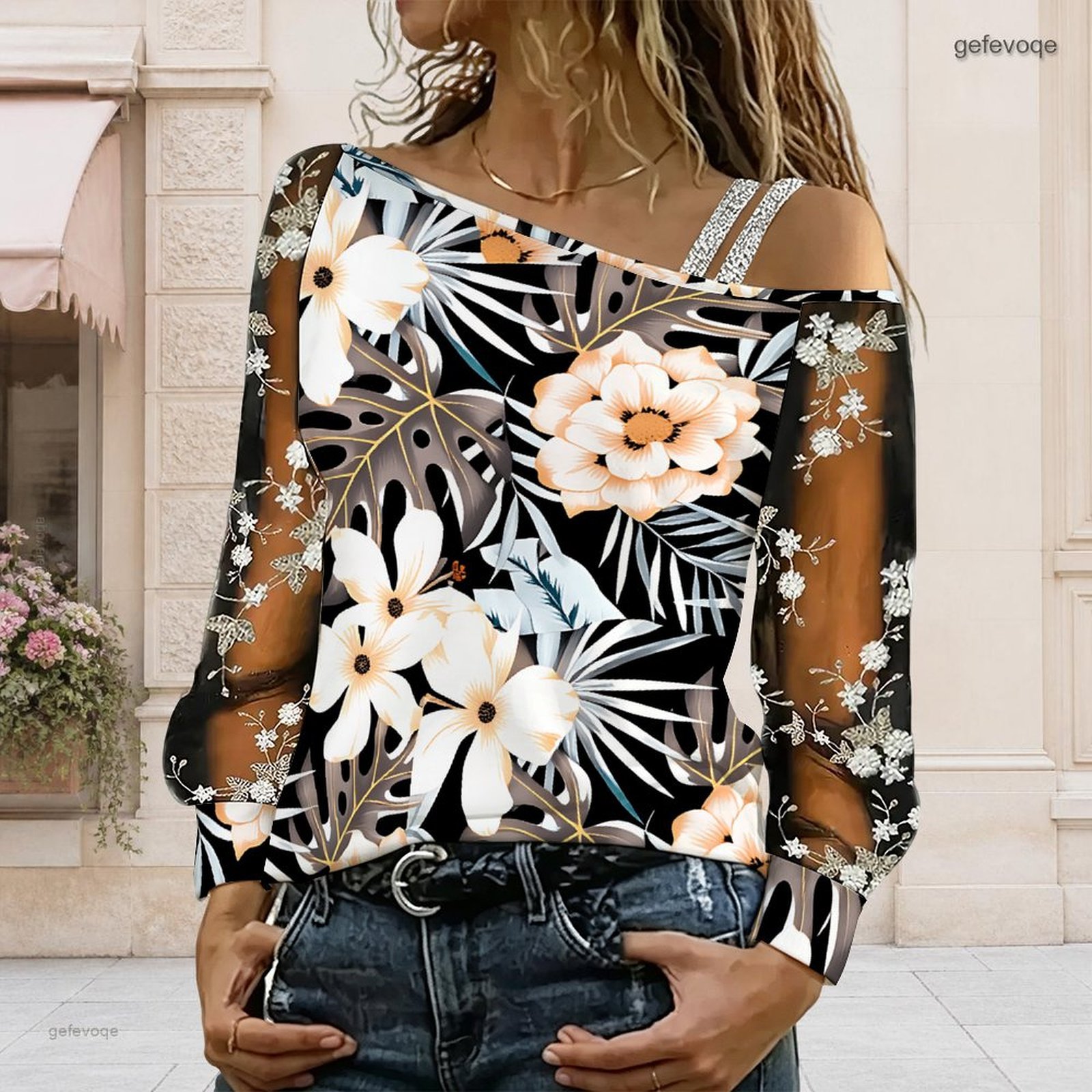 Damen Off-Shoulder Bluse Asymm – Asymmetric Top Women Bewertung und Preis