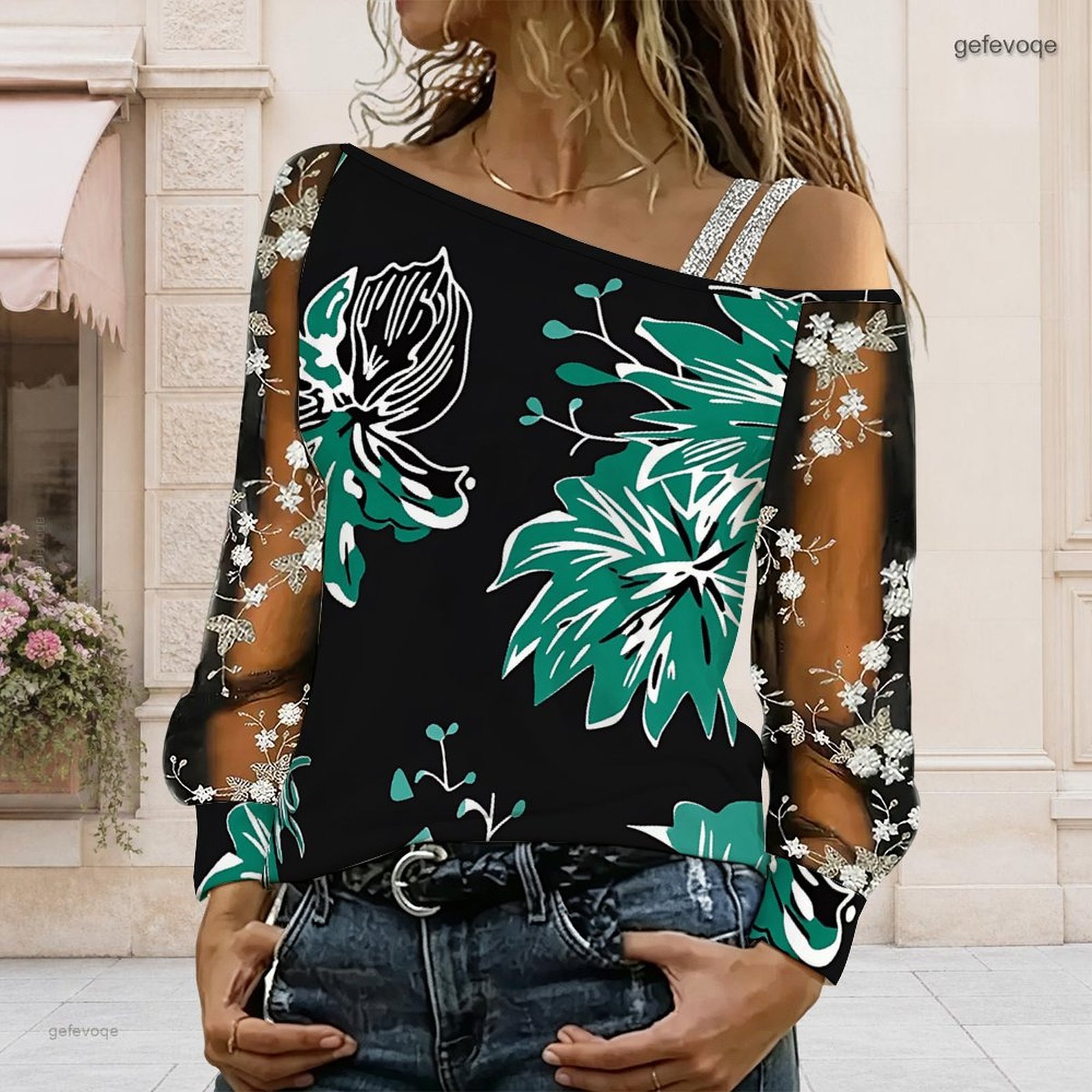 Damen Off-Shoulder Bluse Asymm – Asymmetric Top Women Bewertung und Preis