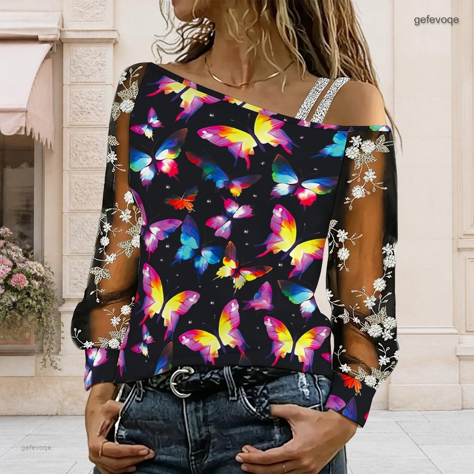 Damen Off-Shoulder Bluse Asymm – Asymmetric Top Women Bewertung und Preis