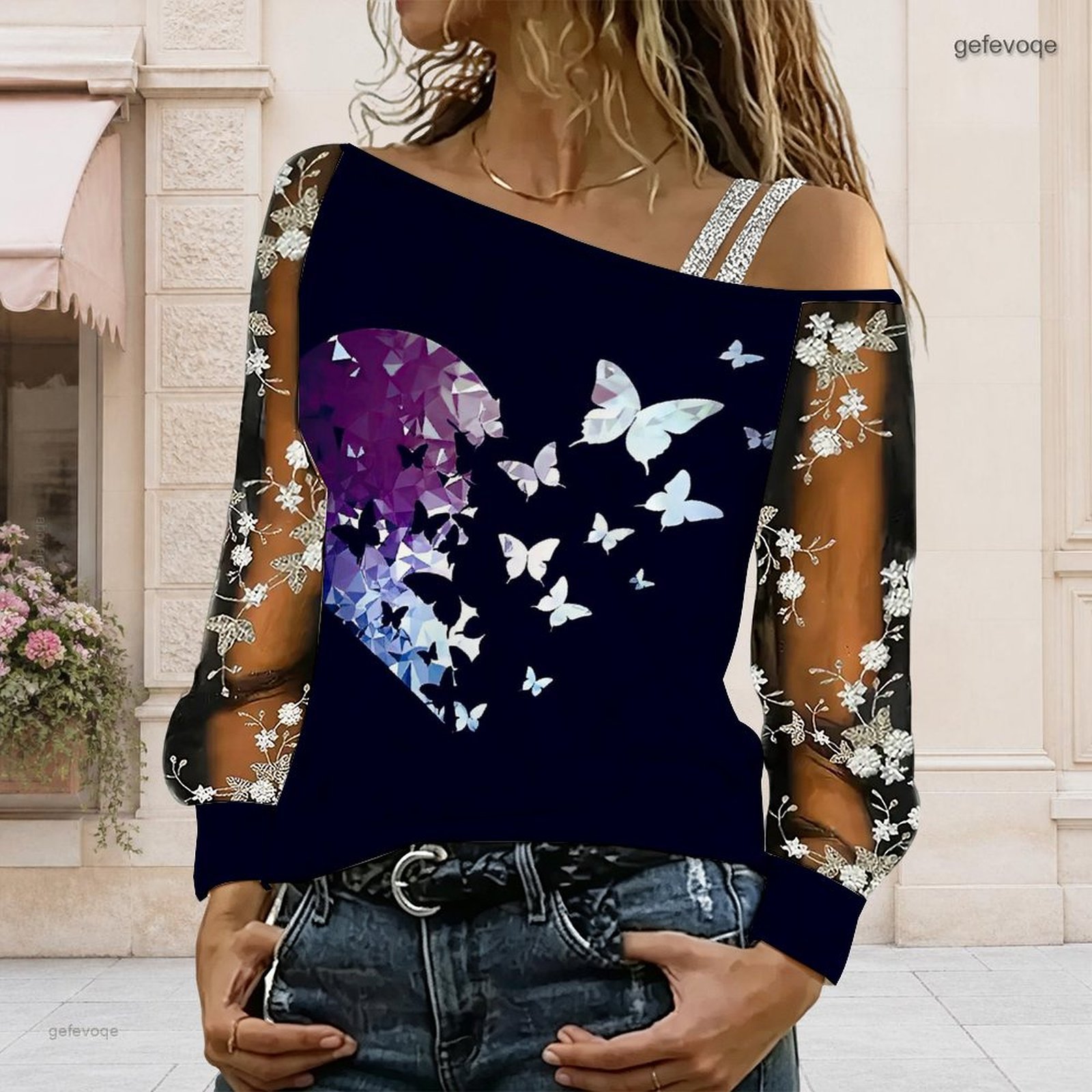Damen Off-Shoulder Bluse Asymm – Asymmetric Top Women Bewertung und Preis