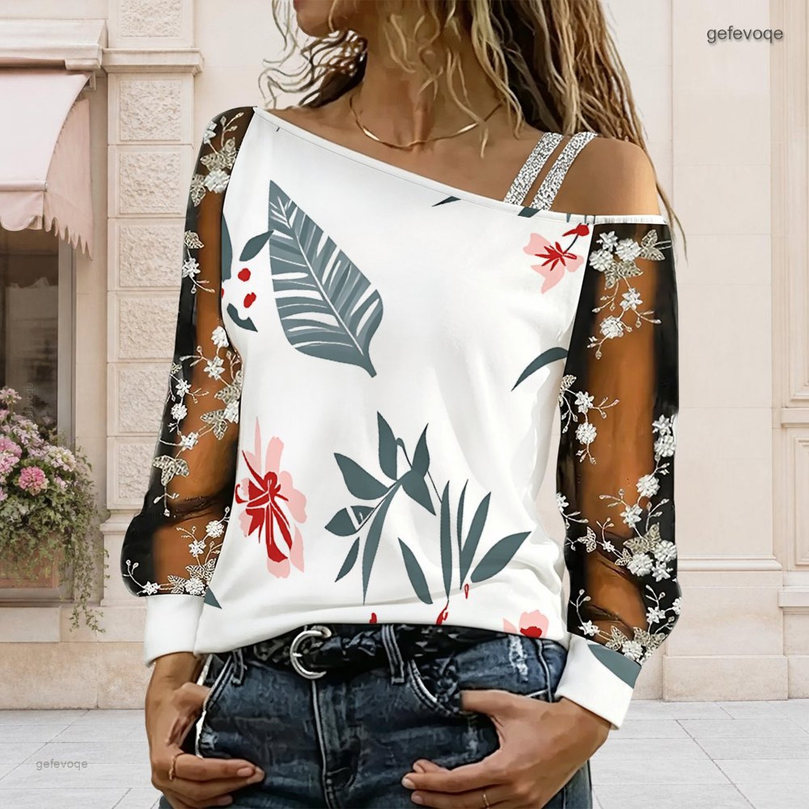 Damen Off-Shoulder Bluse Asymm – Asymmetric Top Women Bewertung und Preis