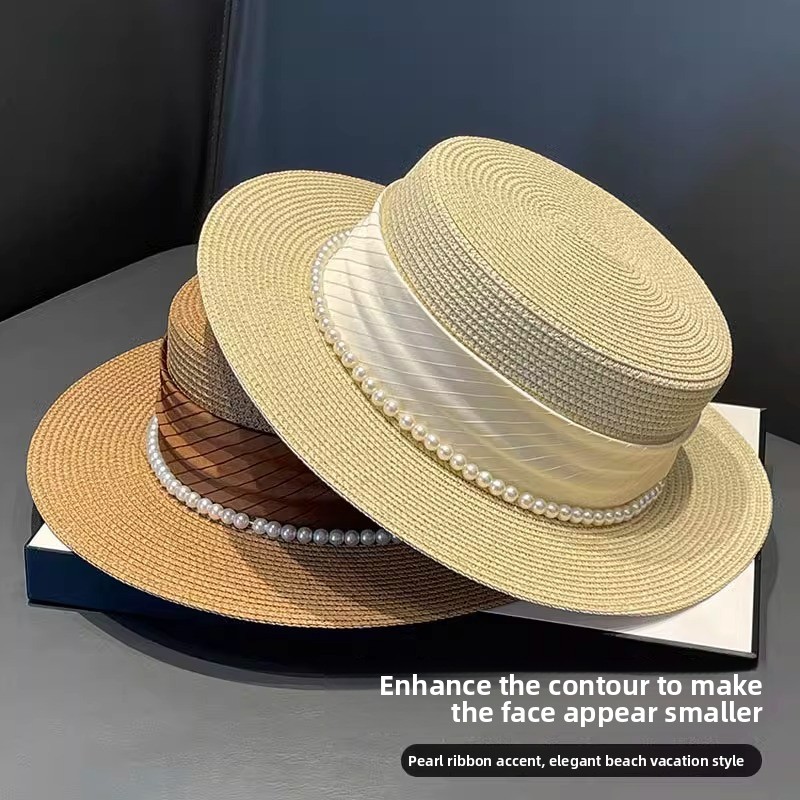 2025 neue Stil Hut Retro Flach – Straw Hat Summer Bewertung und Preis