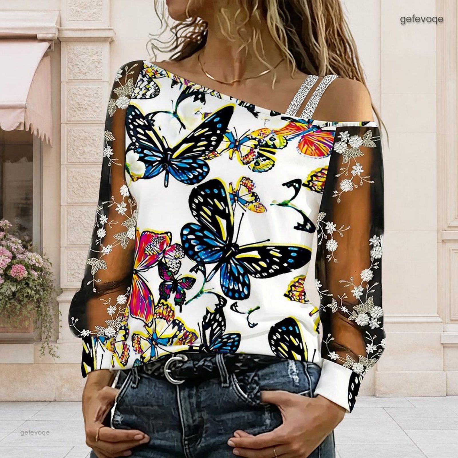 Damen Off-Shoulder Bluse Asymm – Asymmetric Top Women Bewertung und Preis