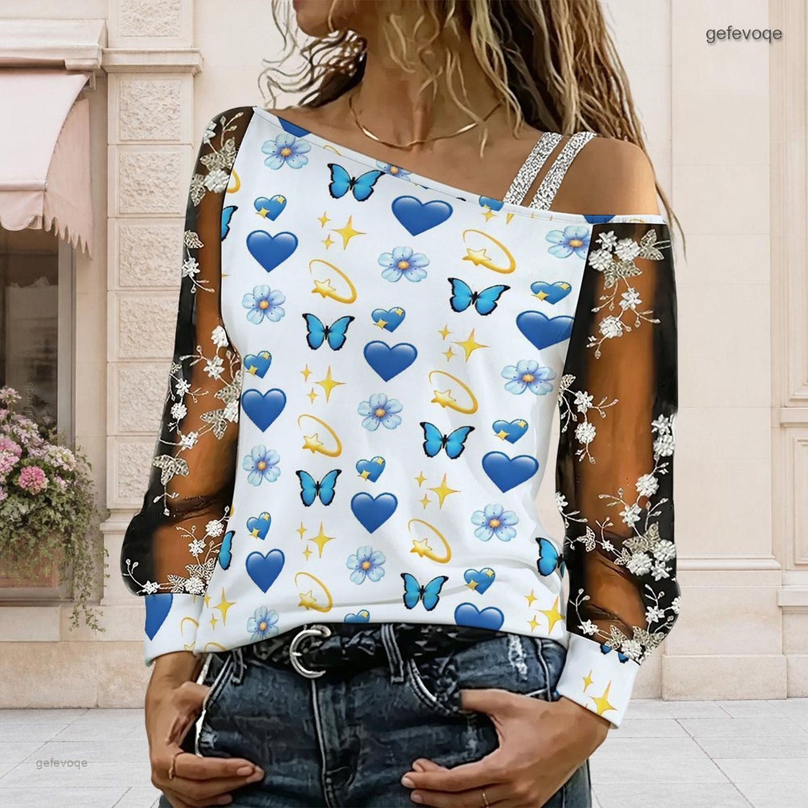 Damen Off-Shoulder Bluse Asymm – Asymmetric Top Women Bewertung und Preis