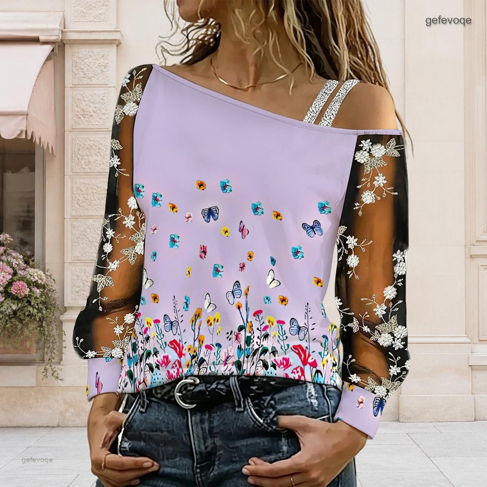 Damen Off-Shoulder Bluse Asymm – Asymmetric Top Women Bewertung und Preis