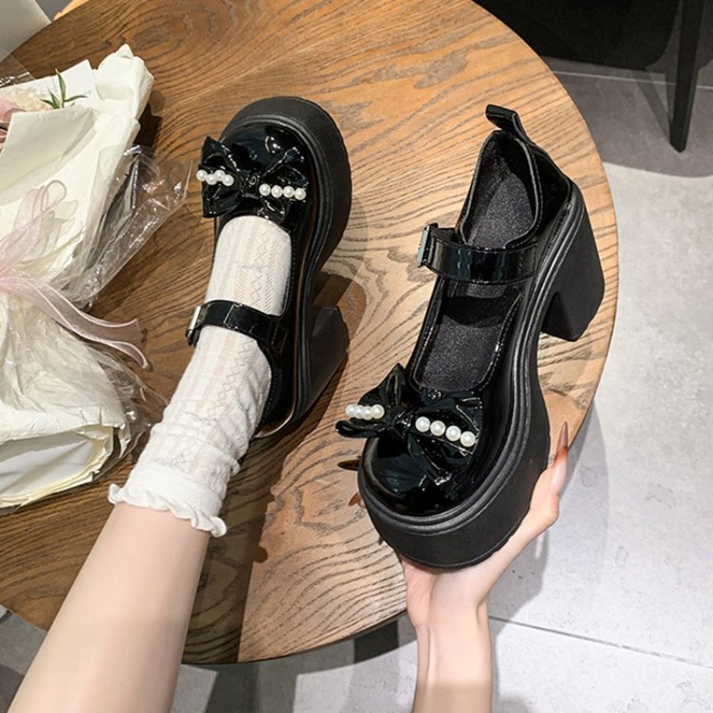 2026 Lolita Schuhe Schwarz Sup – Women Fashion Heels Bewertung und Preis