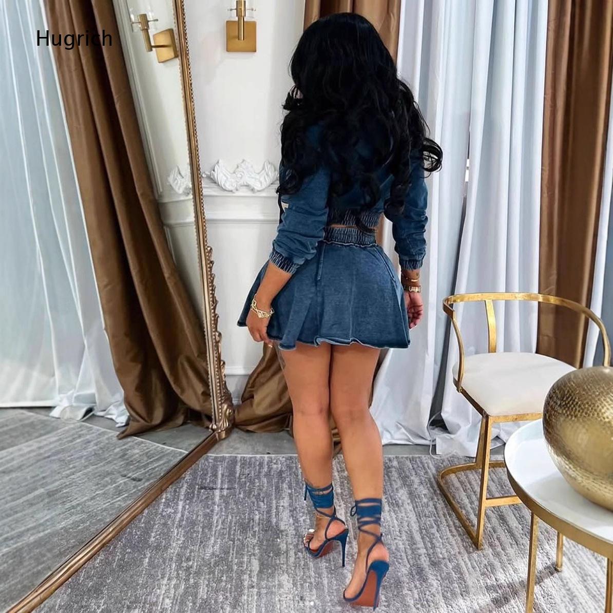 Kapuzen-Langarm-Skort-Romper i – Denim Shorts Women Bewertung und Preis