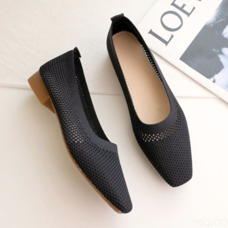 Damenschuhe mit quadratischem  – Women Fashion Heels Bewertung und Preis