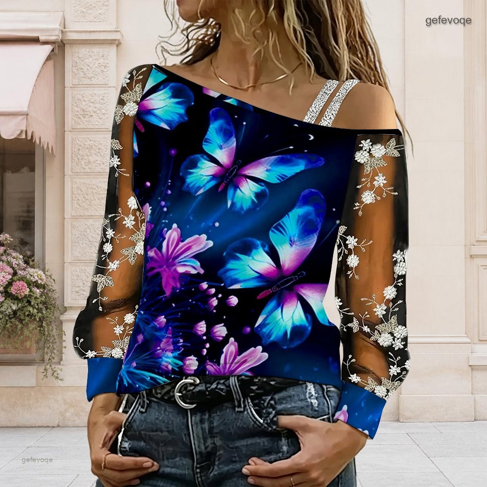 Damen Off-Shoulder Bluse Asymm – Asymmetric Top Women Bewertung und Preis