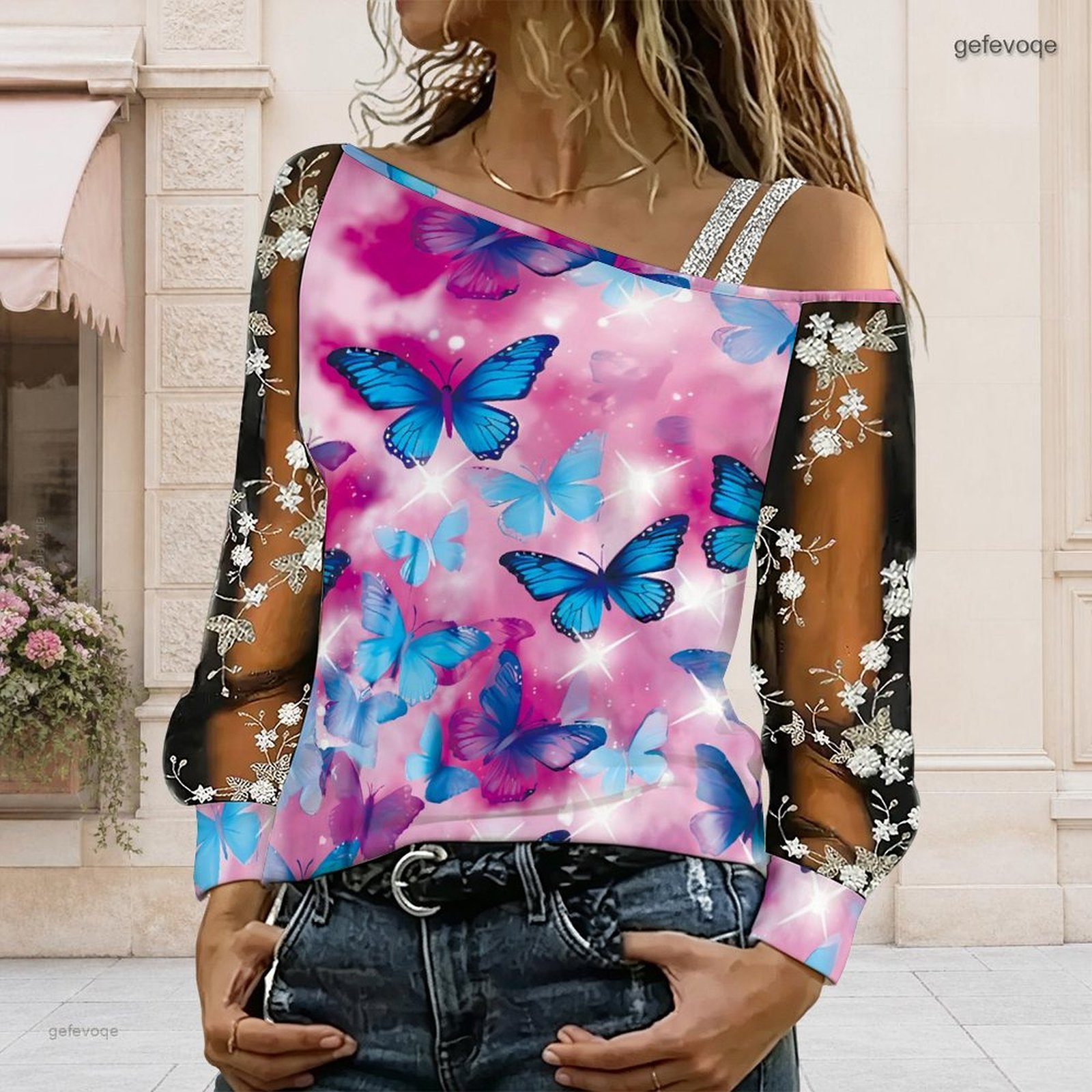 Damen Off-Shoulder Bluse Asymm – Asymmetric Top Women Bewertung und Preis