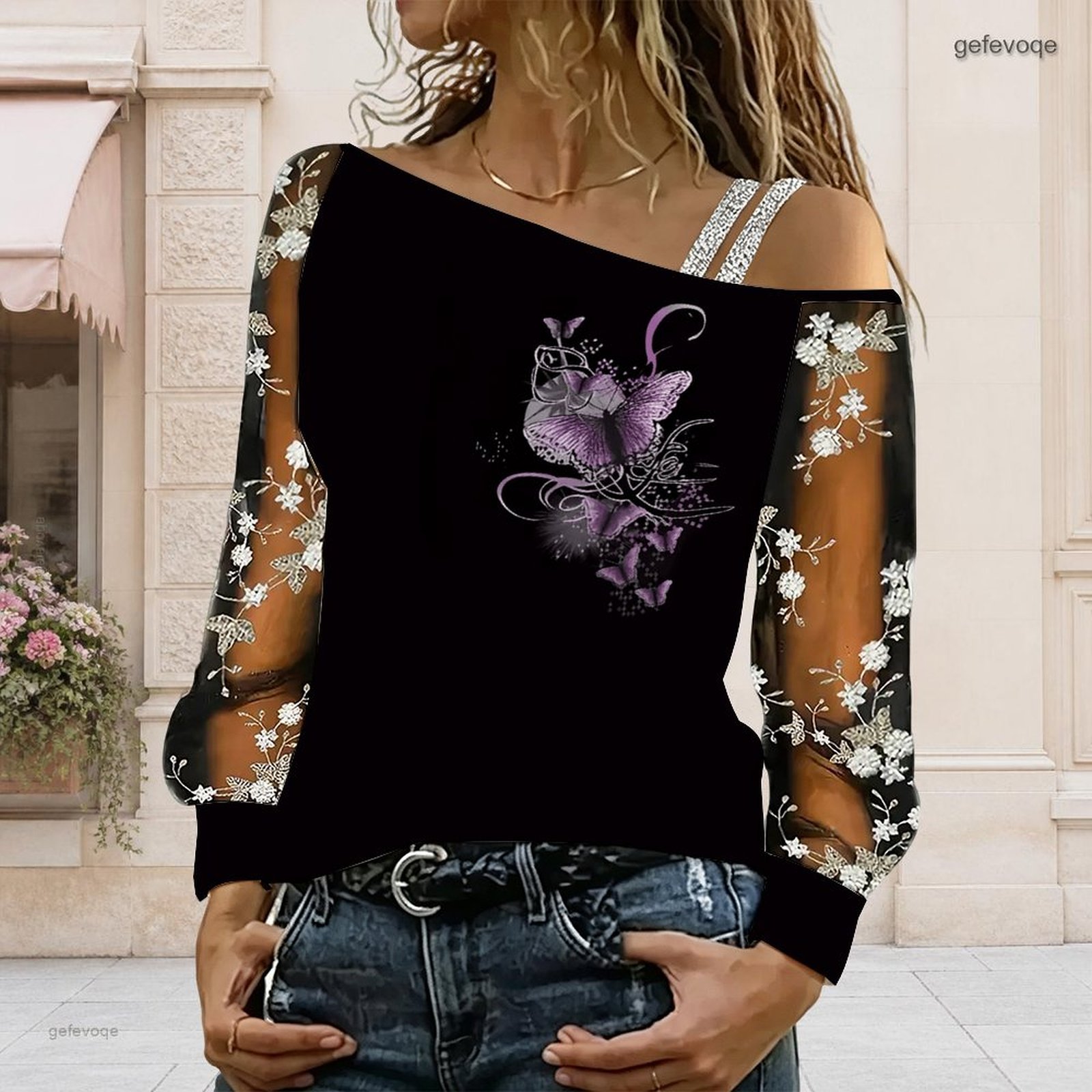 Damen Off-Shoulder Bluse Asymm – Asymmetric Top Women Bewertung und Preis