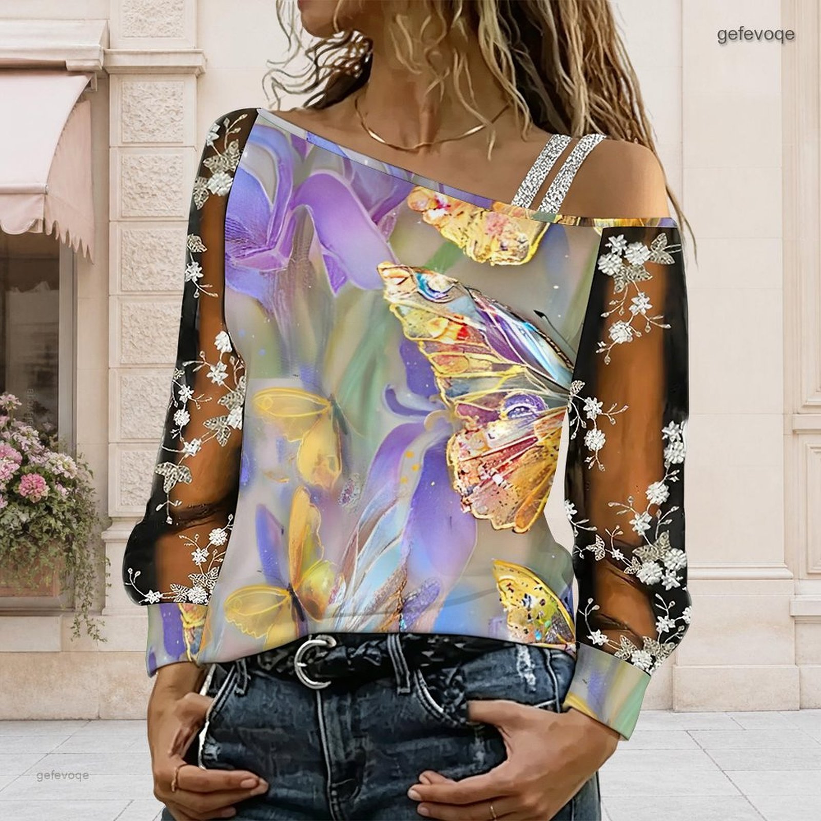 Damen Off-Shoulder Bluse Asymm – Asymmetric Top Women Bewertung und Preis