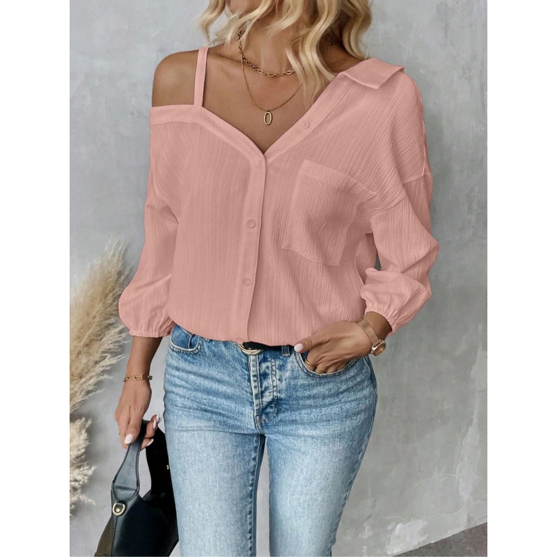Plus Größe 1XL-5XL Frauen Blus – Asymmetric Top Women Bewertung und Preis