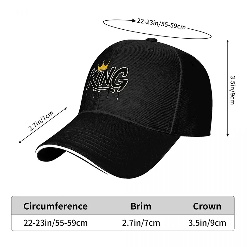 Neue Baseballkappe mit KING Cr – Women Fashion Logo Design Bewertung und Preis