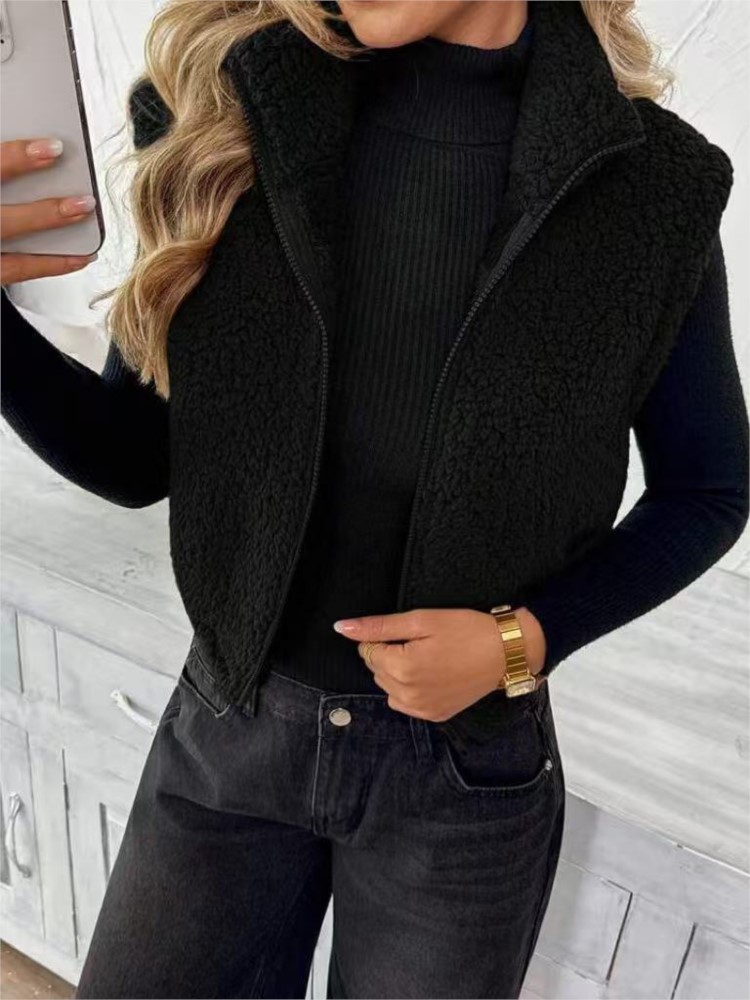 Damen Plüschweste, Herbstmode, – Women'S Fashion Gilet Bewertung und Preis